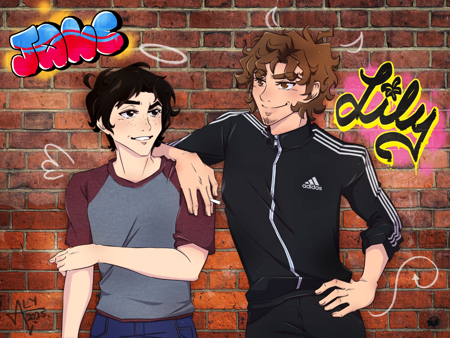 Jane x Lily Graffiti • Heated Rivalry • Print