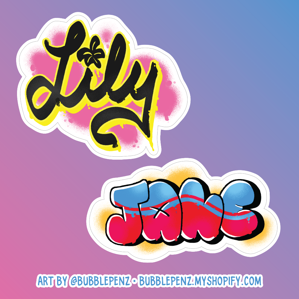 Jane x Lily Graffiti • Heated Rivalry • Stickers