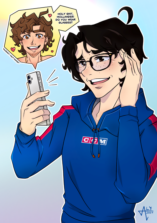 Hollander Glasses Video Call • Heated Rivalry • Print