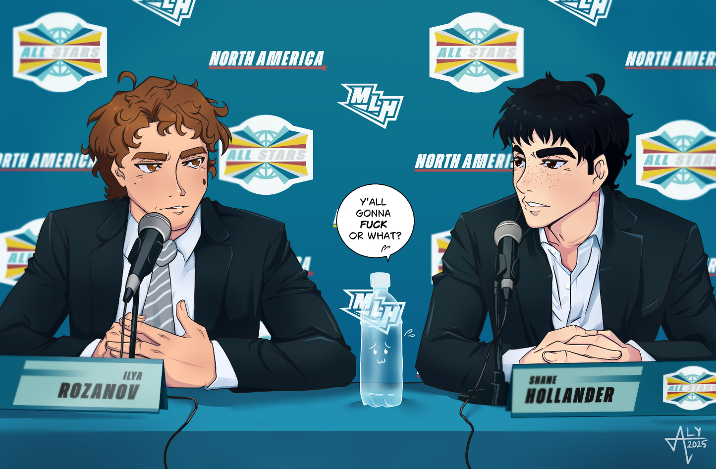 All-Stars Press Stress • Heated Rivalry • Print