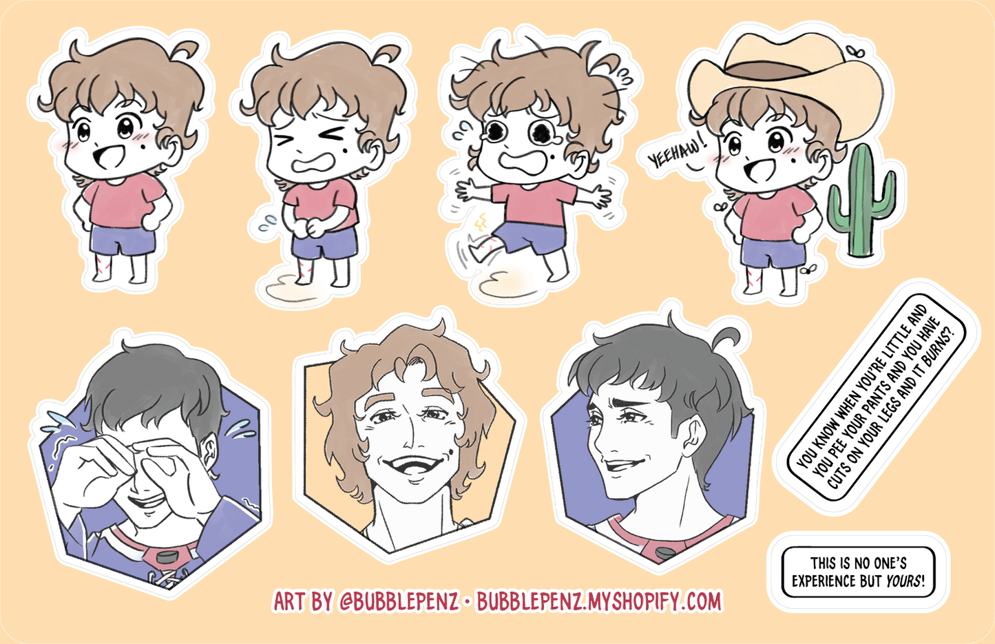 HR Illustrated • Heated Rivalry • Sticker Sheet