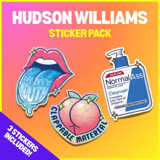 Hudson Williams • Pride of Kelowna • STICKER PACK